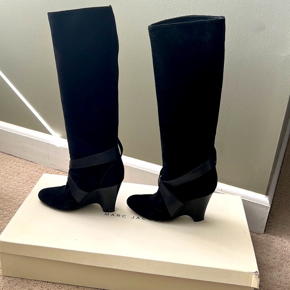 Original box with dust cover, Vintage Marc Jacobs Black Suede Boots. - Picture 6 of 9